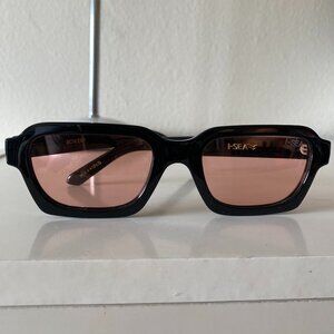 Brand New I-Sea Bowery Sunglasses - Black / Peach Polarized Lens